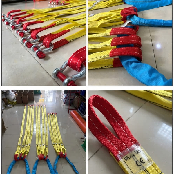 Sling cáp vải cẩu hàng khoen vải cẩu lớn - sản xuất theo yêu cầu