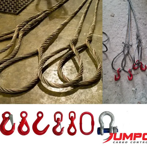 Korean braided steel cable with 2 eyes