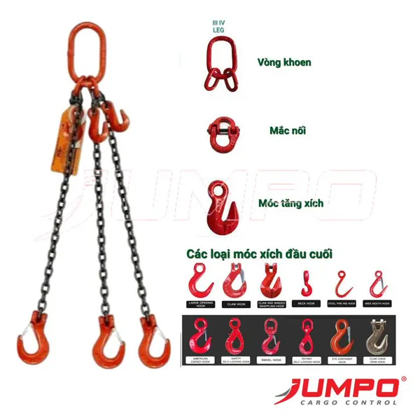 Dây xích cẩu hàng 3 chân