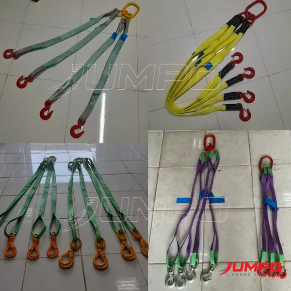 Cáp vải cẩu hàng 4 chân cáp vải dẹp