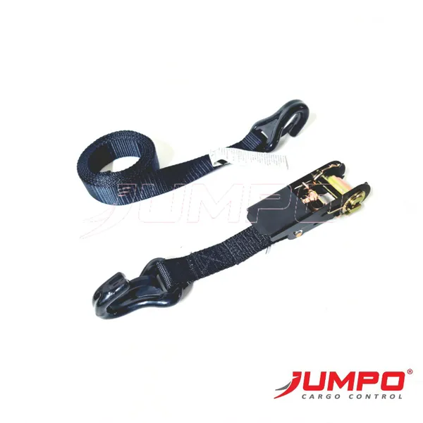 Ratchet strap 25mm 1" J hook Powder coat & Snap hook plastic