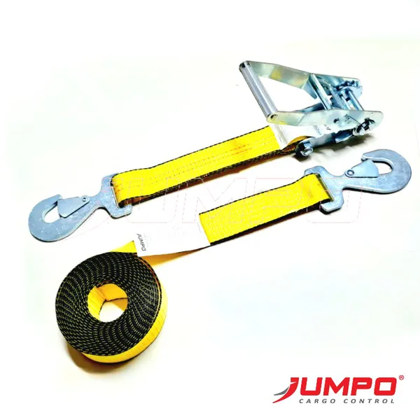 Bs5000kg 2 inch Ratchet strap tie down with snap hook