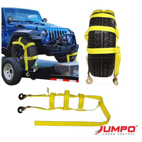 Dây Chằng Hàng Bánh Xe 2 Móc Snap Hook Xoắn