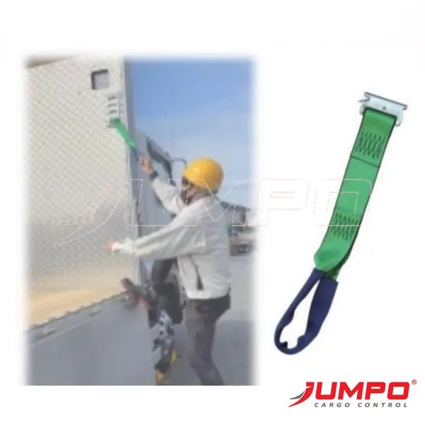 Dây đai 2 đầu E-track và đầu mắt - tay nắm hỗ trợ bước vào thùng xe tải