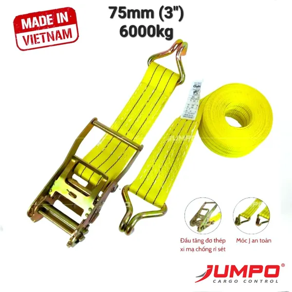 Dây chằng hàng tăng đơ bản 75mm 6000kg