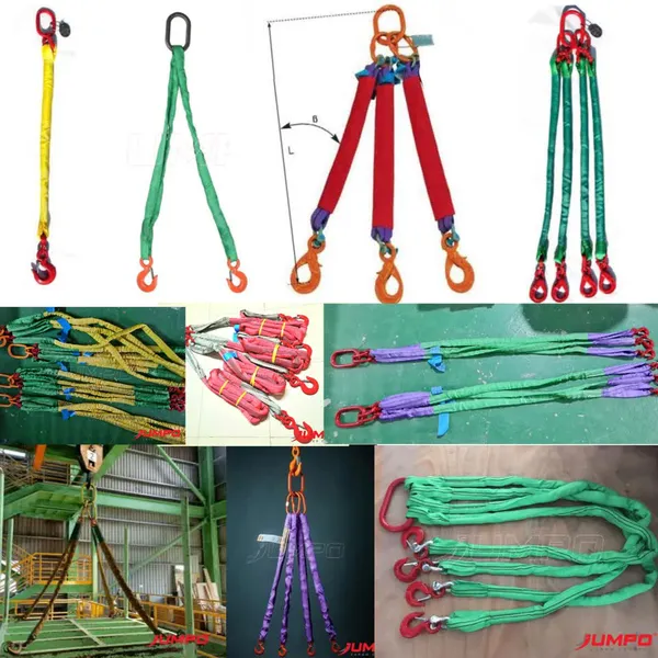 Cáp vải tròn  cẩu hàng 1 chân - cáp vải round sling