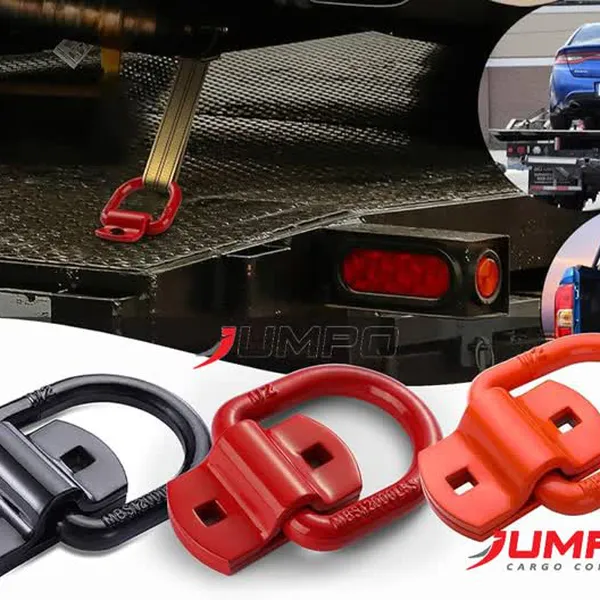 Móc neo chằng hàng D-ring 12mm đế 2 lỗ