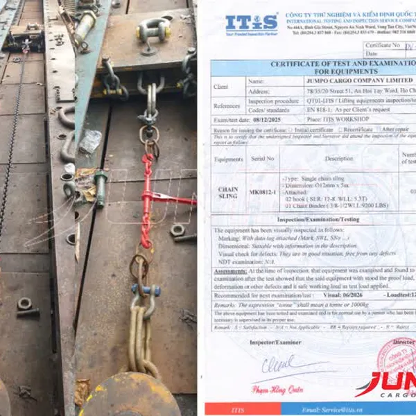 Dây xích chằng hàng 2 móc Gù cao cấp 12mm