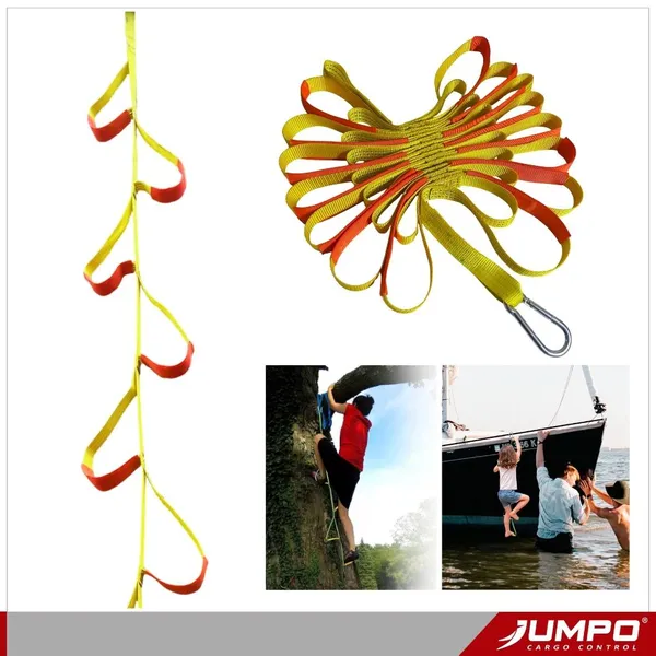 Thang Dây Thoát Hiểm 1 Line– Thang Leo Trèo Dã Ngoại Gọn Nhẹ