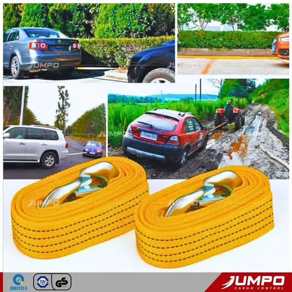 Dây Cáp Vải Kéo Hàng, Kéo Pallet, Kéo Cứu Hộ Ô Tô 3 Tấn - 10 Tấn 2 Đầu Móc