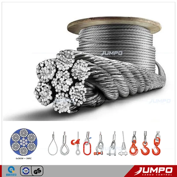 Cáp thép Hàn Quốc DSR, Cáp thép 6x36 IWRC nhập khẩu