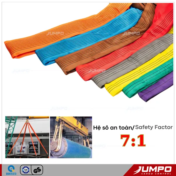 Cáp Vải Cẩu Hàng Bản Tròn