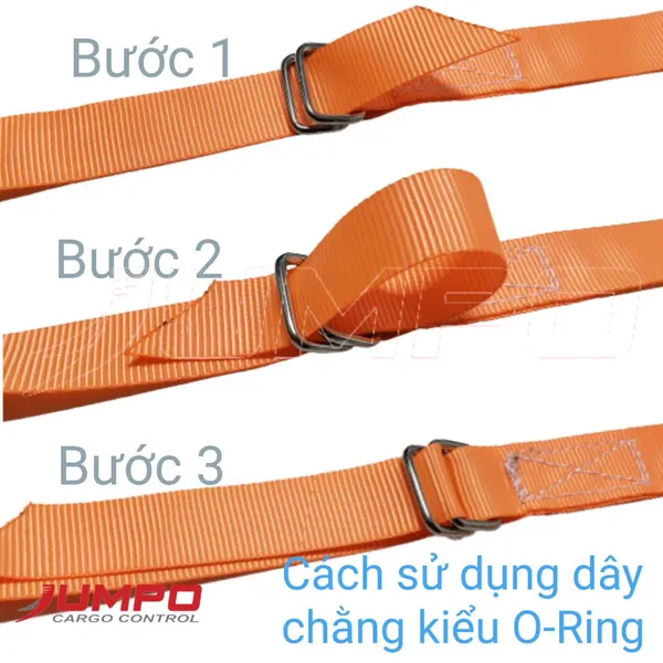 Dây chằng hàng pallet 2 khoen chữ nhật bản 25mm