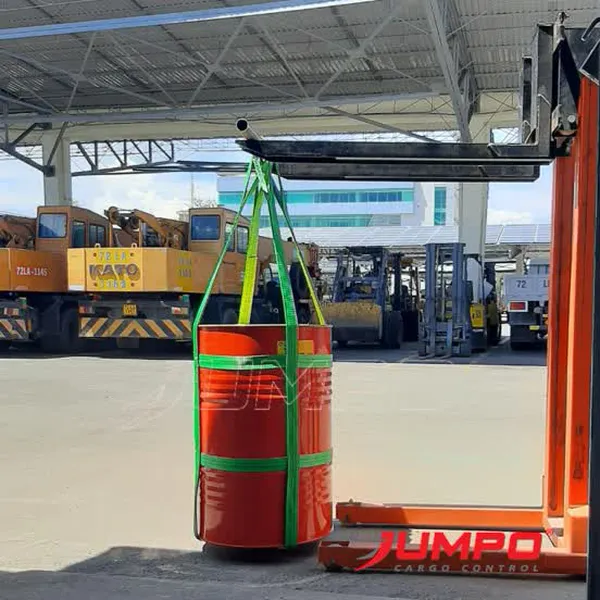 Sling cáp vải cẩu thùng phuy 2 tăng đơ tải 1 tấn