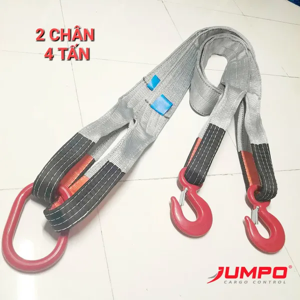 Cáp vải dẹp cẩu hàng 2 chân