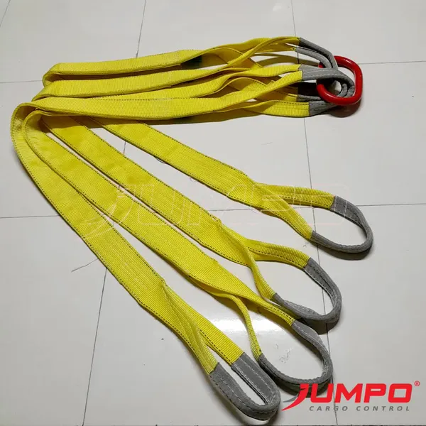 Cáp vải cẩu hàng 4 chân cáp vải dẹp