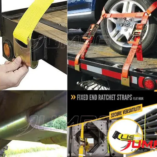 Dây chằng hàng tăng đơ bản 50mm 5 tấn móc J bản dẹp Flat hook