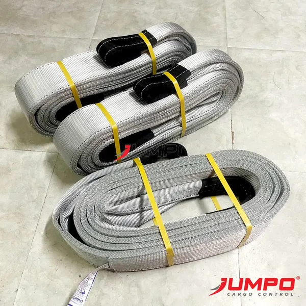 Dây cáp vải cẩu hàng bản dẹp may 4 lớp tăng tải gấp đôi