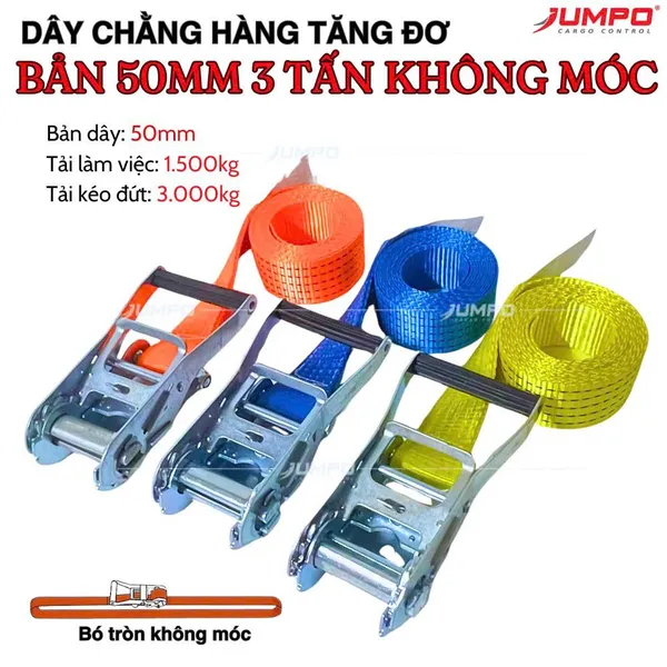 Dây chằng hàng tăng đơ bản 5cm 3000kg không móc