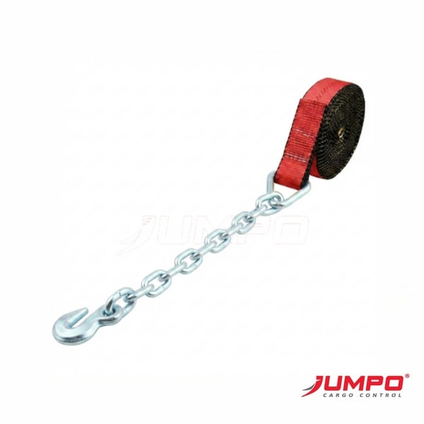 Cuộn dây chằng hàng bản 50 1 đầu gắn dây xích 50cm
