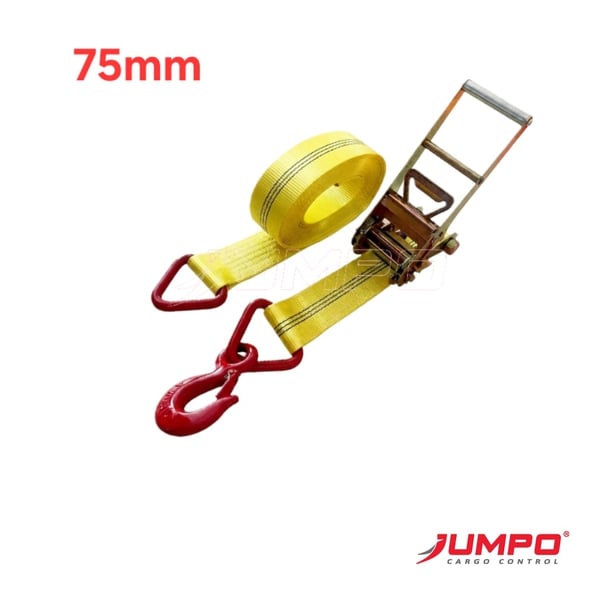 Dây chằng hàng tăng đơ bản 75mm 10 tấn móc an toàn và khoen tam giác