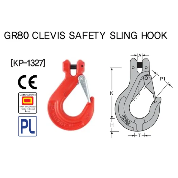 Móc cẩu chốt ngang Hàn Quốc KBC G80 KP-1327