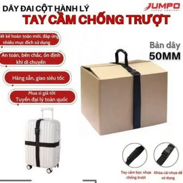 Dây đai khóa nhựa xách hành lý thùng carton đa năng
