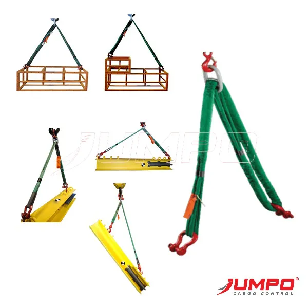 Sling cáp vải cẩu hàng 3 chân -cáp vải tròn (round sling)