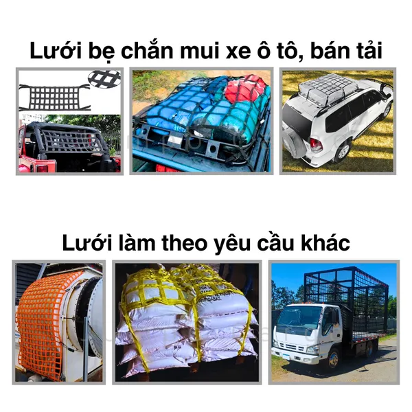 Lưới Bẹ Chắn Hàng Mui Xe - Thùng Xe Jumpo