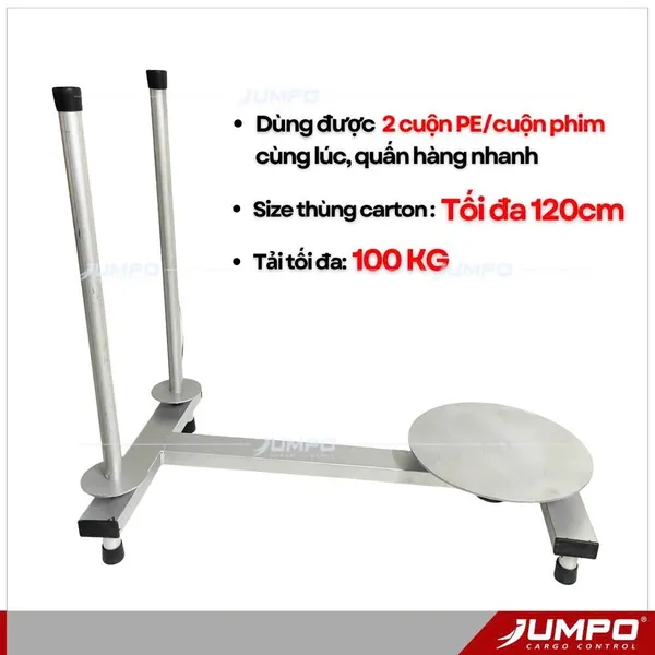 Dụng Cụ Quấn Màng PE Đế Xoay 360 Độ 2 Trụ