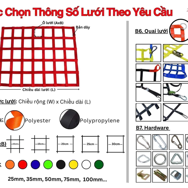 Sản xuất lưới chẳng hàng theo yêu cầu
