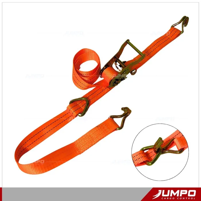 Dây Chằng Hàng Tăng Đơ Bản 35mm Móc J + D-ring