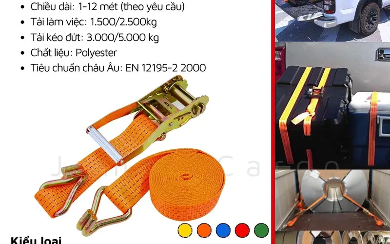 Giá dây chằng hàng tăng đơ tham khảo trên thị trường