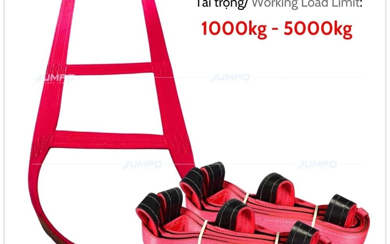 Xưởng Sản Xuất Cáp Vải Cẩu Kính 5 Tấn Theo Yêu Cầu