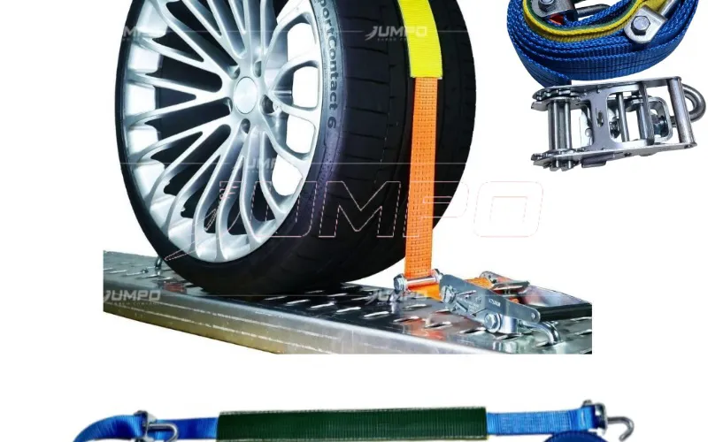 Dây Đai Chằng Bánh Xe Ô Tô Khi Vận Chuyển