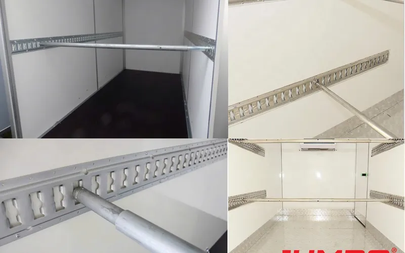 Thanh ray E-Track inox 304 cho thùng xe tải đông lạnh