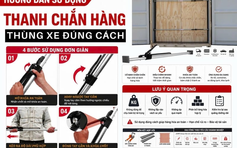 Cách Lắp Thanh Chắn Hàng Đúng Kỹ Thuật Không Phải Ai Cũng Biết