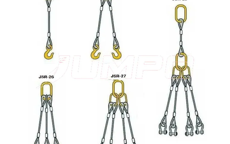 Sling cáp thép hàn quốc 1 chân 2 chân 3 chân 4 chân 5 chân