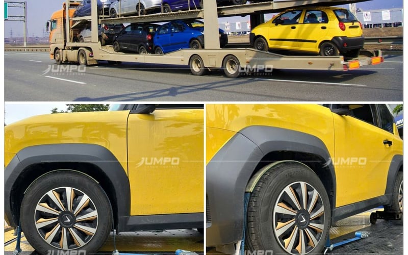 Dây Chằng Bánh Xe JUMPO Hỗ Trợ Showroom VinFast Vận Chuyển Xe Ô Tô Giao Đến Khách Hàng