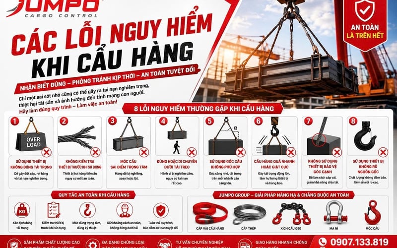 Các Lỗi Nguy Hiểm Khi Cẩu Hàng Và Cách Phòng Tránh Hiệu Quả