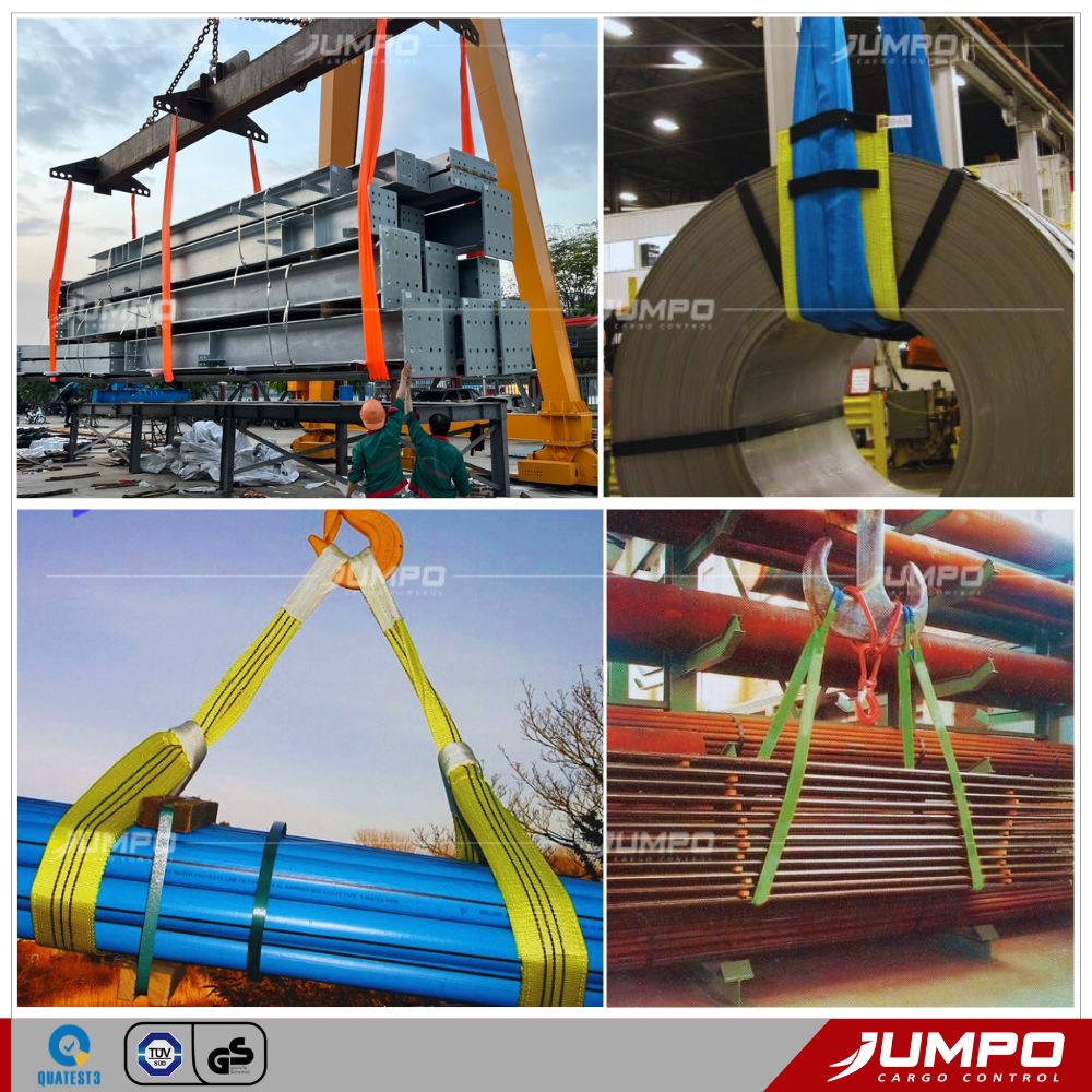 Ứng Dụng Của Dây Cáp Vải Tải 1–60 Tấn Ứng Dụng Của Dây Cáp Vải Tải 1–60 Tấn