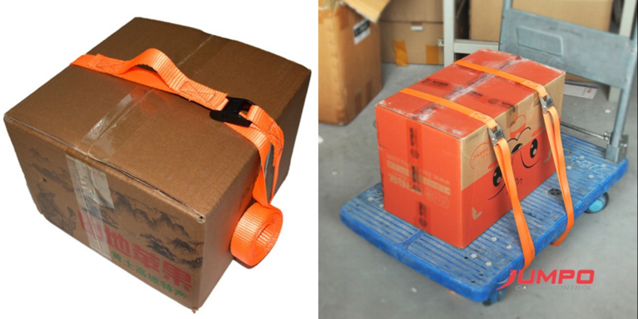 Chằng hàng pallet bằng dây chằng hàng khóa cam 25mm