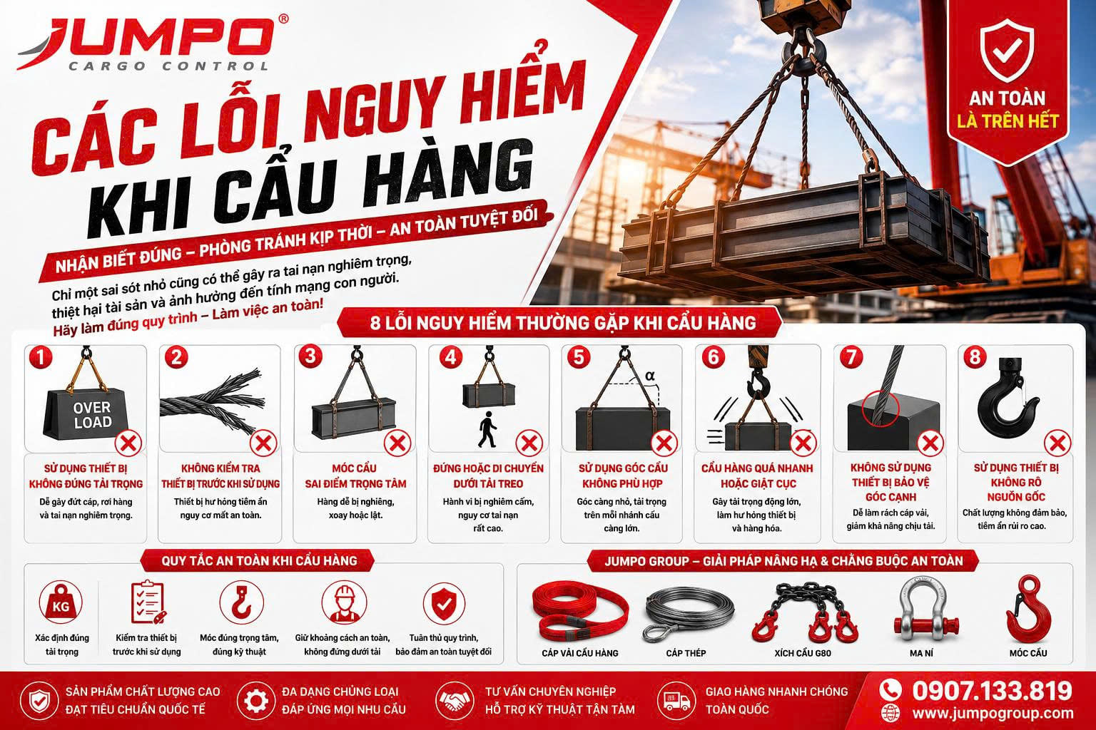 Các Lỗi Nguy Hiểm Khi Cẩu Hàng Và Cách Phòng Tránh Hiệu Quả Các Lỗi Nguy Hiểm Khi Cẩu Hàng Và Cách Phòng Tránh Hiệu Quả
