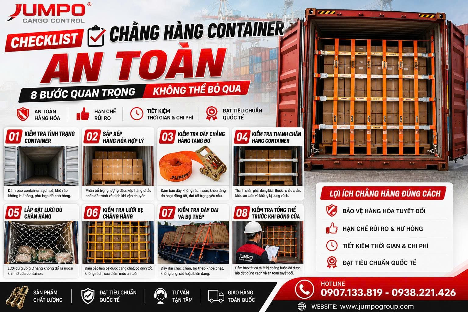 Checklist Chằng Hàng Container An Toàn – Các Bước Quan Trọng Không Thể Bỏ Qua Checklist Chằng Hàng Container An Toàn – Các Bước Quan Trọng Không Thể Bỏ Qua