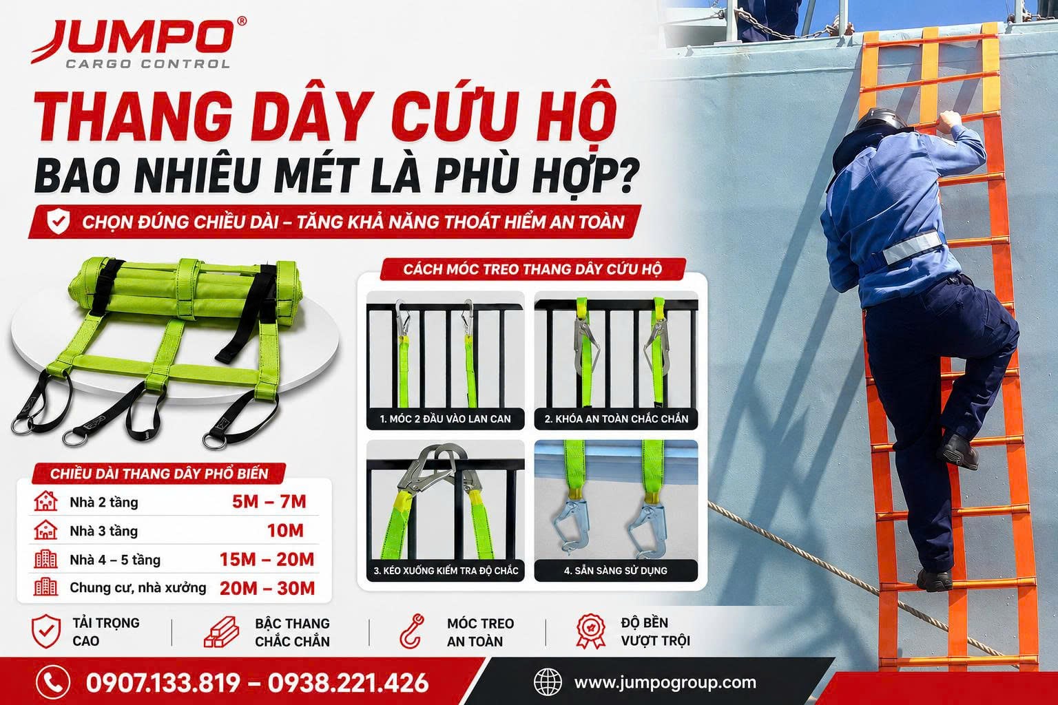 Cách Tính Chiều Dài Thang Dây Cứu Hộ Chính Xác Cách Tính Chiều Dài Thang Dây Cứu Hộ Chính Xác