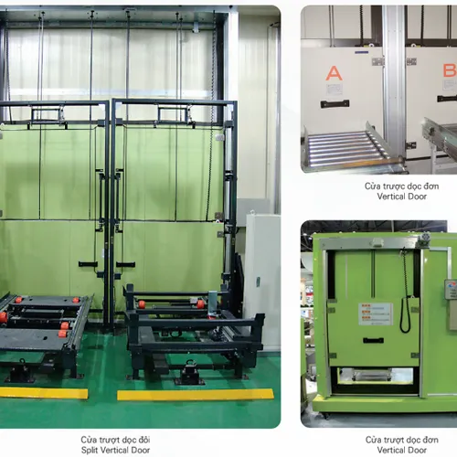 Cửa trượt dọc tự động/mở tay[Automatic/Manual Vertical Door]