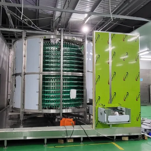 Hầm cấp đông xoắn ốc loại thùng giữa [Drum type Spiral freezer & Cooler]