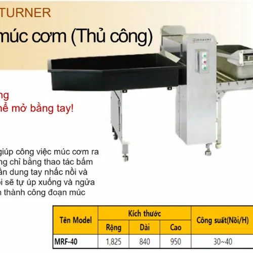 Máy đổ múc cơm (Thủ công)