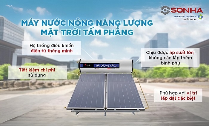 Máy nước nóng tấm phẳng Sơn Hà - Thương hiệu lớn ở Việt Nam Máy nước nóng tấm phẳng Sơn Hà - Thương hiệu lớn ở Việt Nam