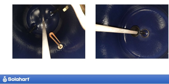 Lớp vỏ bình chứa Solahart Sunheat là thép sơn tĩnh điện. Lớp vỏ bình chứa Solahart Sunheat là thép sơn tĩnh điện.